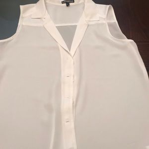 Small express silky sleeveless top